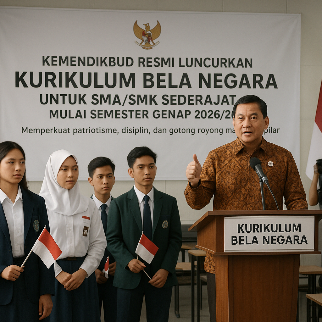 Kemendikbud Resmi Luncurkan Kurikulum Bela Negara untuk SMA/...