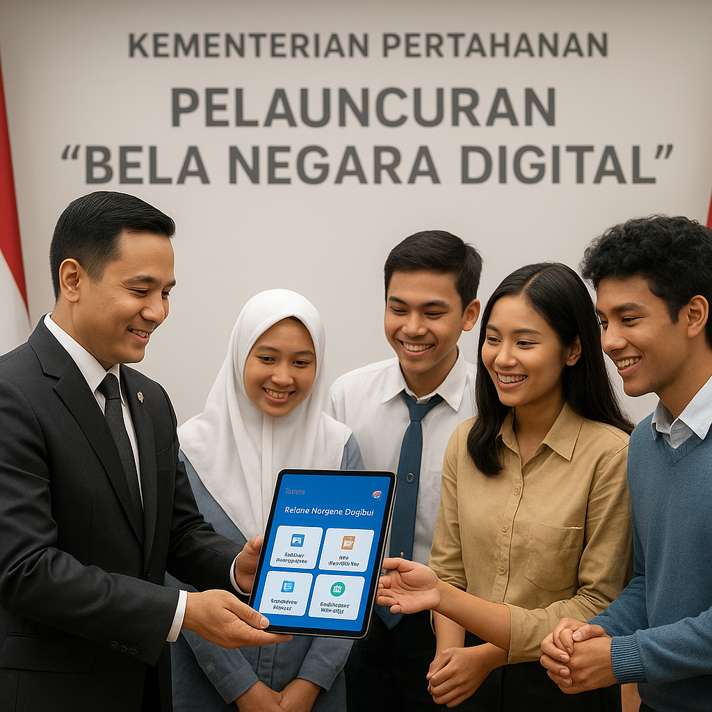 Kementerian Pertahanan Luncurkan Aplikasi 'Bela Negara Digit...