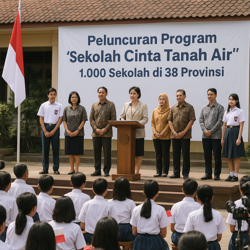 Program ‘Sekolah Cinta Tanah Air’ Resmi Diterapkan di 1.000...