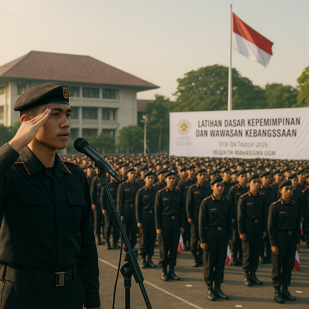 Resimen Mahasiswa UGM Gelar Latihan Dasar Kepemimpinan dan W...