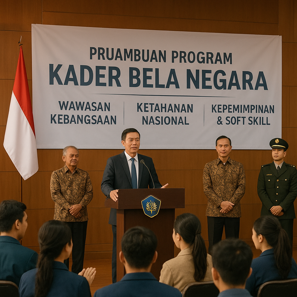 Pembukaan Program 'Kader Bela Negara' di Universitas Negeri:...