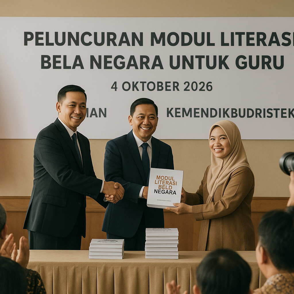 Kemhan Gandeng Kemendikbudristek Sediakan Modul Literasi Bel...