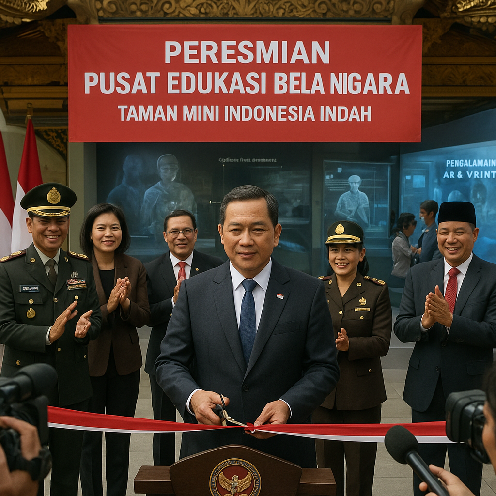 Menteri Pertahanan Resmikan Pusat Edukasi Bela Negara di Tam...