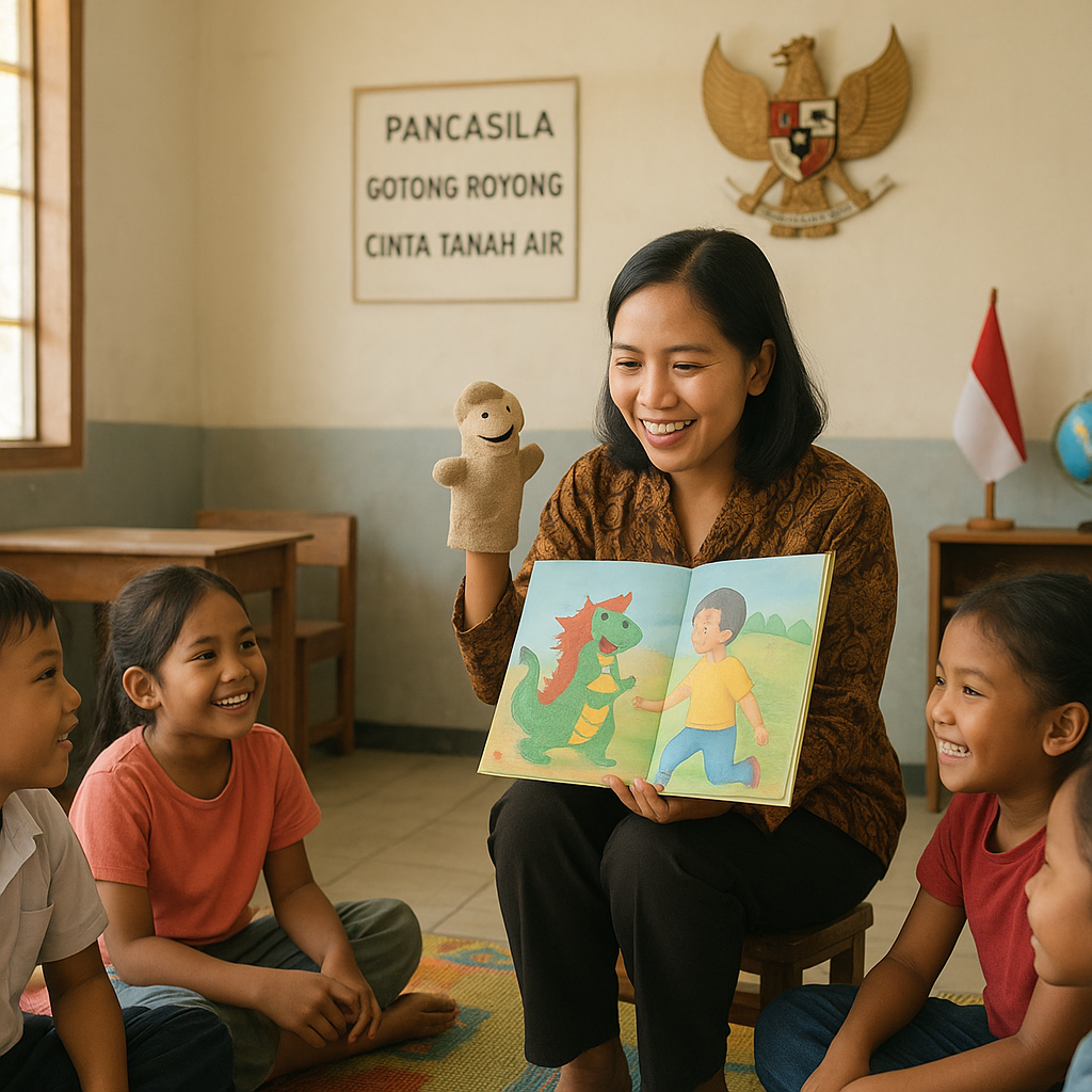 Literasi Wawasan Kebangsaan Diterapkan di Sekolah Dasar Mela...