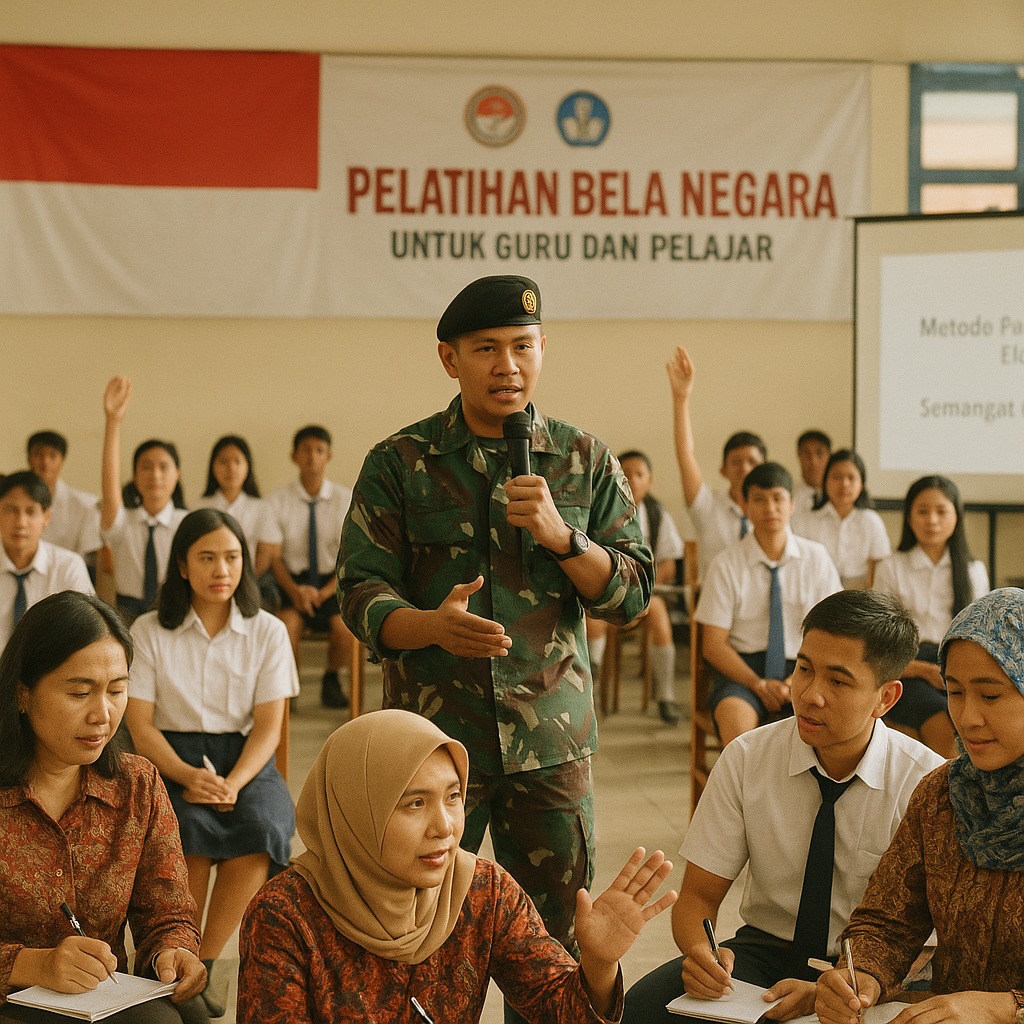Pelatihan Bela Negara untuk Guru dan Pelajar di Seluruh Indo...