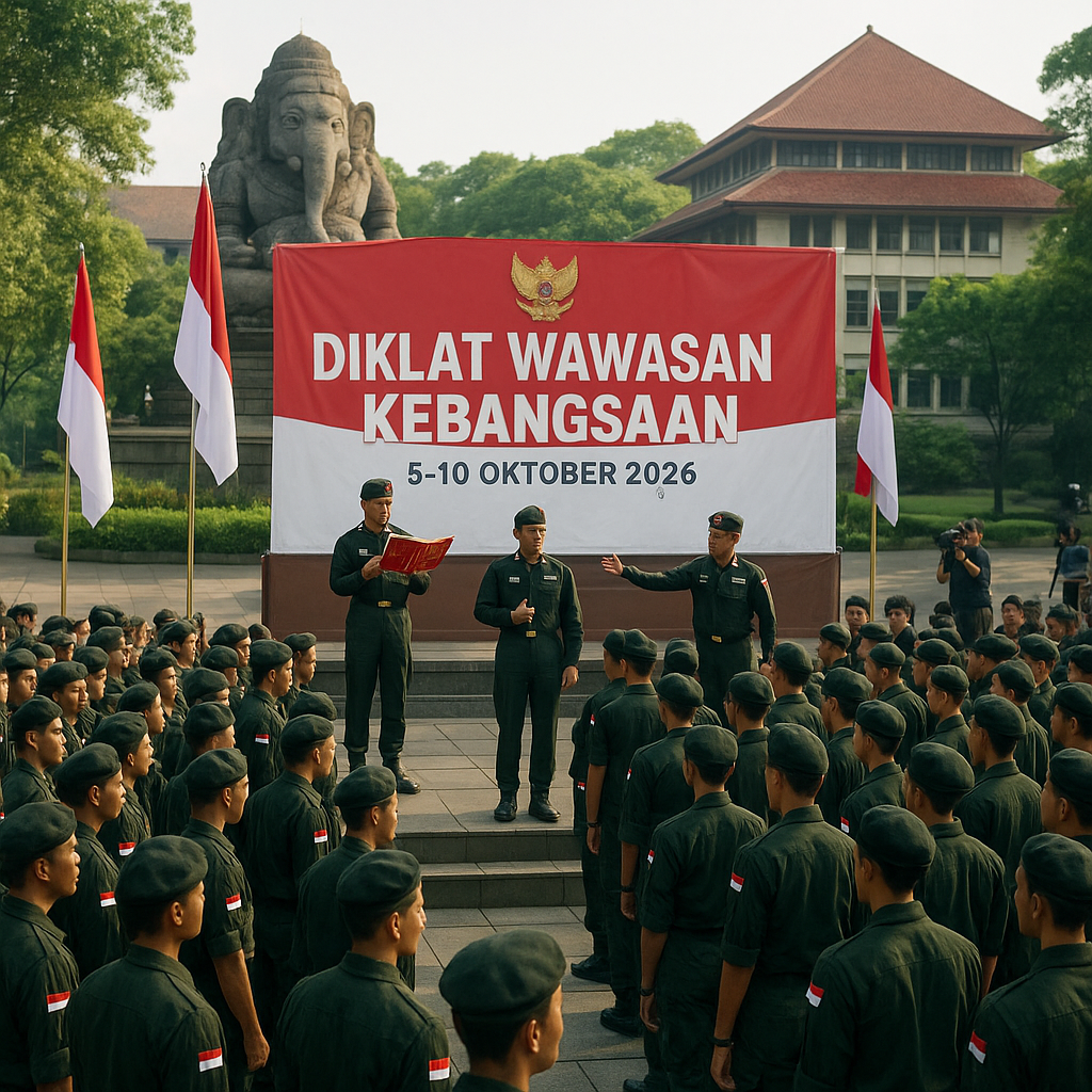 Resimen Mahasiswa ITB Gelar Diklat Wawasan Kebangsaan