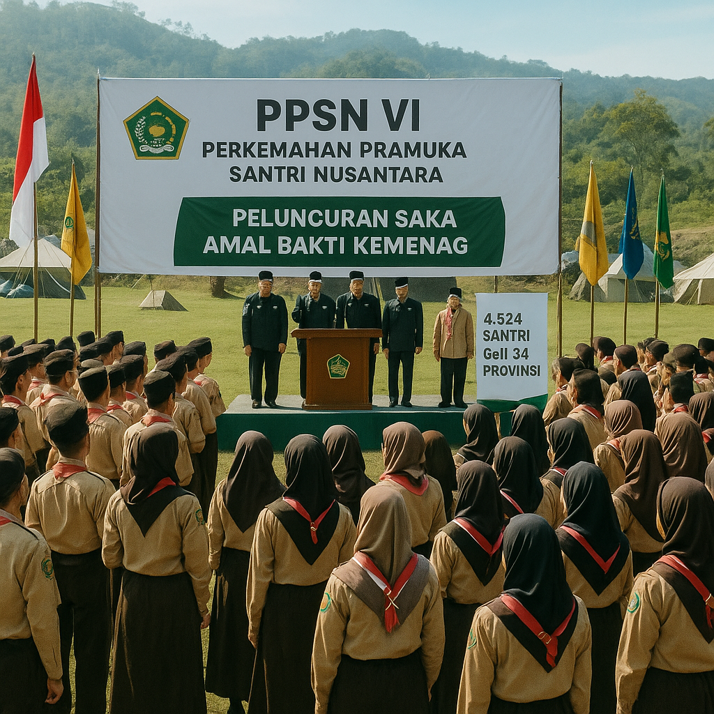 4.524 Pramuka Santri dari 34 Provinsi Tuntaskan Perkemahan, Kemenag Ungkap 6 Capaian
