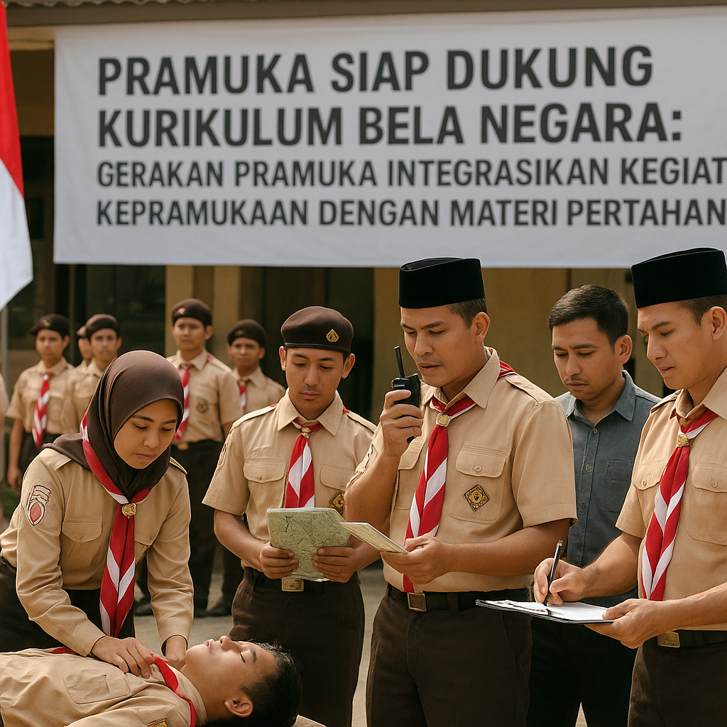 Pramuka Siap Dukung Kurikulum Bela Negara: Gerakan Pramuka Integrasikan Kegiatan Kepramukaan dengan Materi Pertahanan