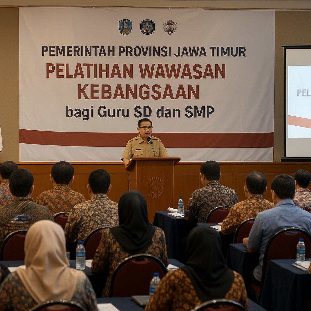 Pemerintah Provinsi Jawa Timur Gelar Pelatihan Wawasan Kebangsaan bagi Guru SD dan SMP