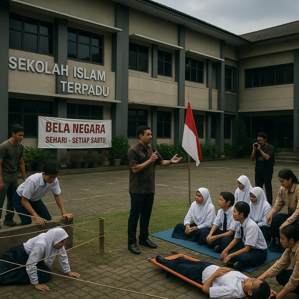 Sekolah Islam Terpadu di Bandung Terapkan Program 'Bela Negara Sehari' Setiap Pekan