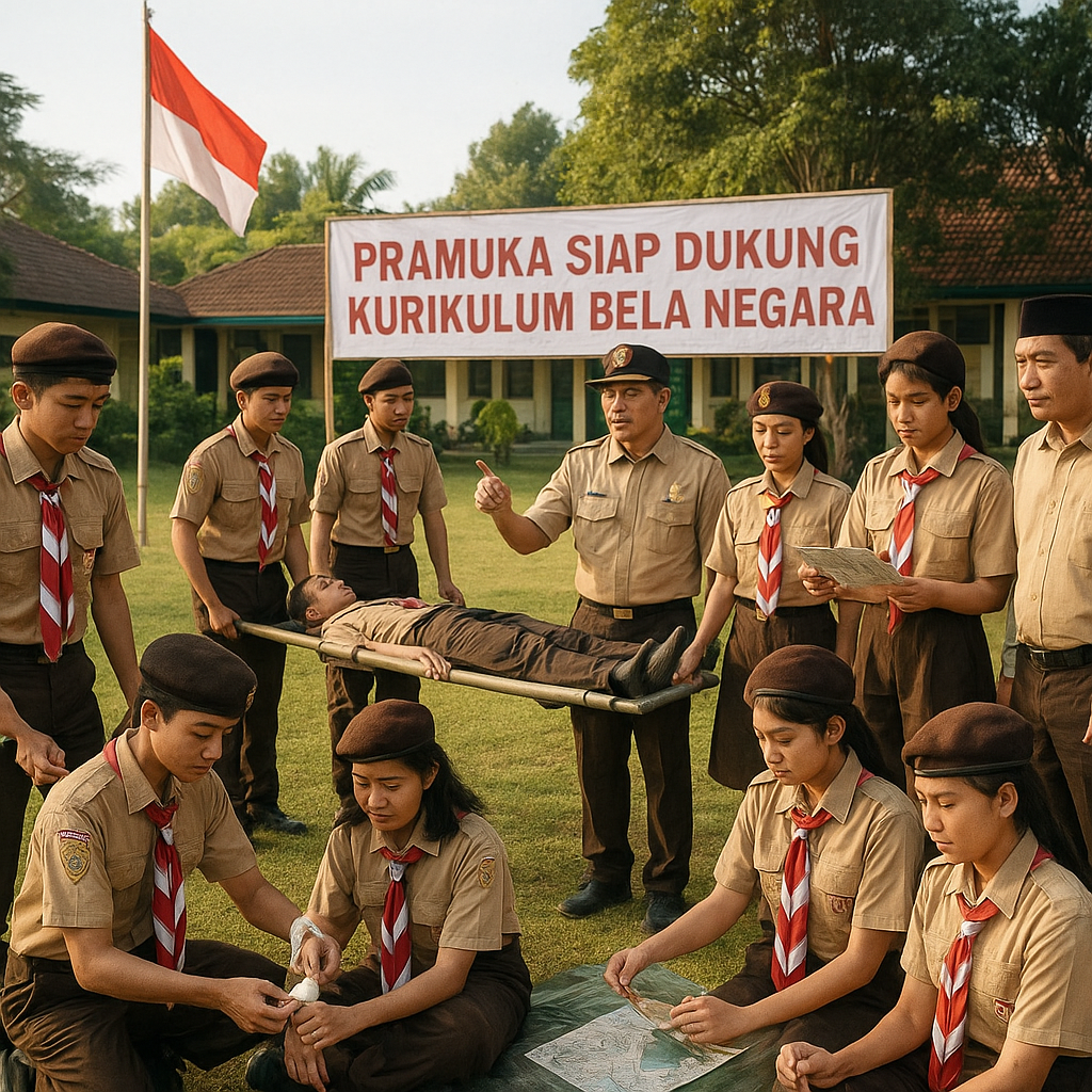 Pramuka Siap Dukung Kurikulum Bela Negara: Integrasikan Kegiatan Kepramukaan dengan Materi Pertahanan