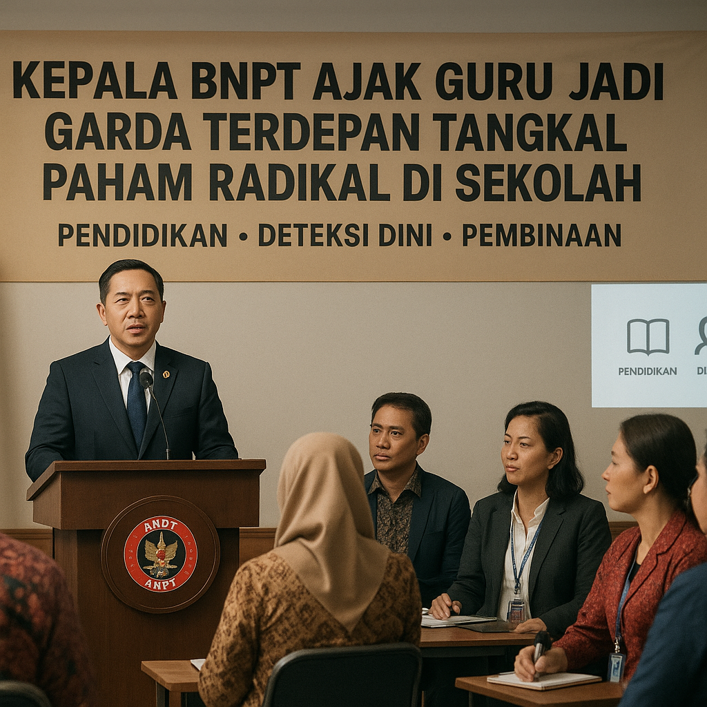 Kepala BNPT Ajak Guru Jadi Garda Terdepan Tangkal Paham Radikal di Sekolah