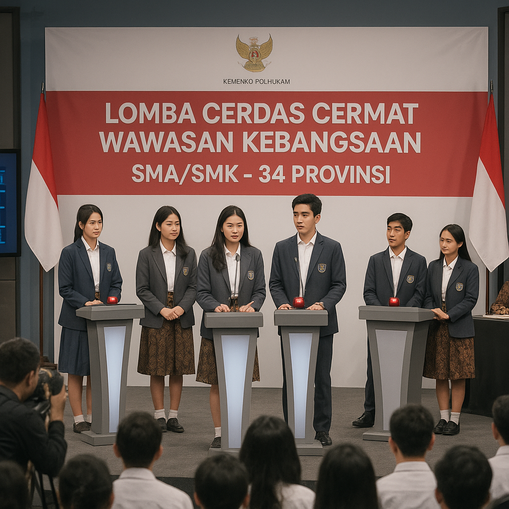 Lomba Cerdas Cermat Wawasan Kebangsaan Tingkat Pelajar Digelar di 34 Provinsi