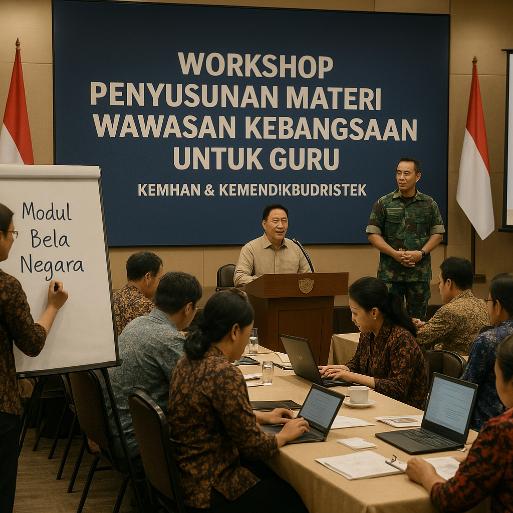 Kemhan dan Kemendikbudristek Gelar Workshop Penyusunan Materi Wawasan Kebangsaan untuk Guru
