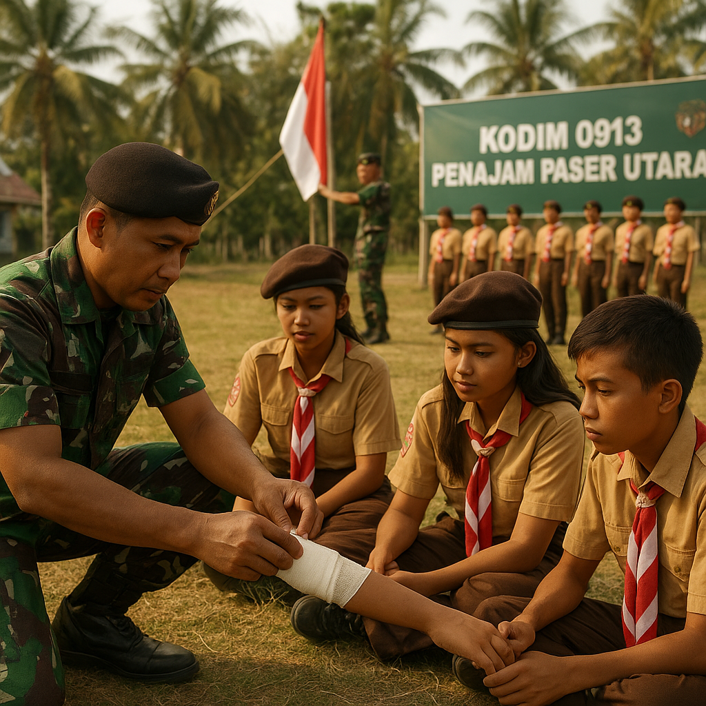 Kodim 0913 Penajam Paser Utara Perkuat Bela Negara Melalui K...