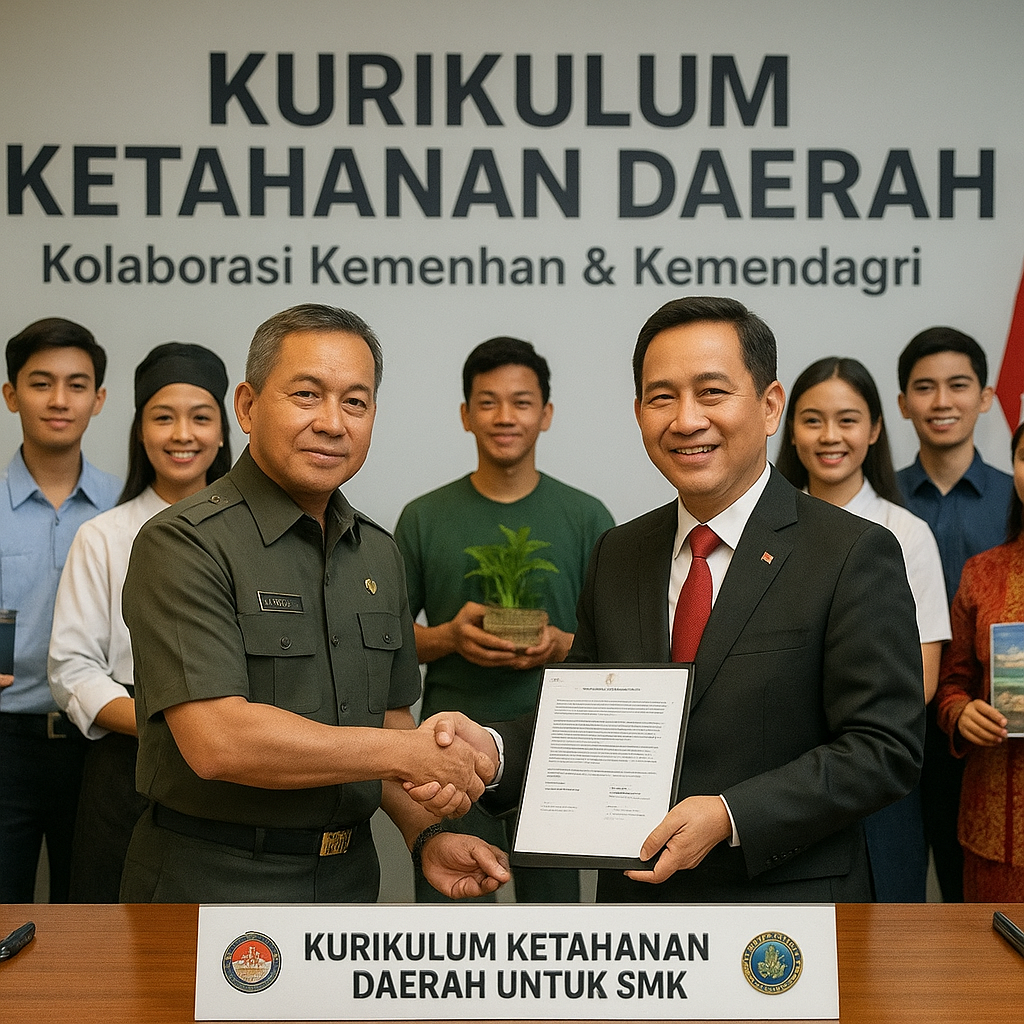Kemenhan dan Kemendagri Kolaborasi Kembangkan 'Kurikulum Ket...