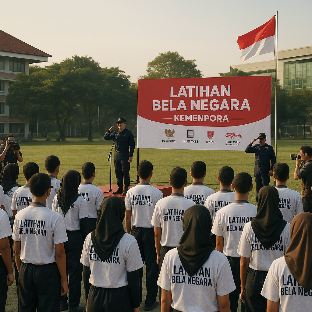 Kemenpora Gelar Latihan Bela Negara bagi Mahasiswa Baru di 1...