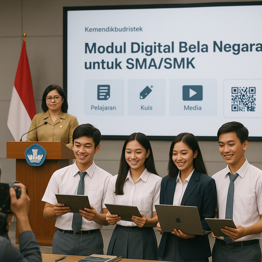 Kemendikbudristek Luncurkan Modul Digital 'Bela Negara' untu...