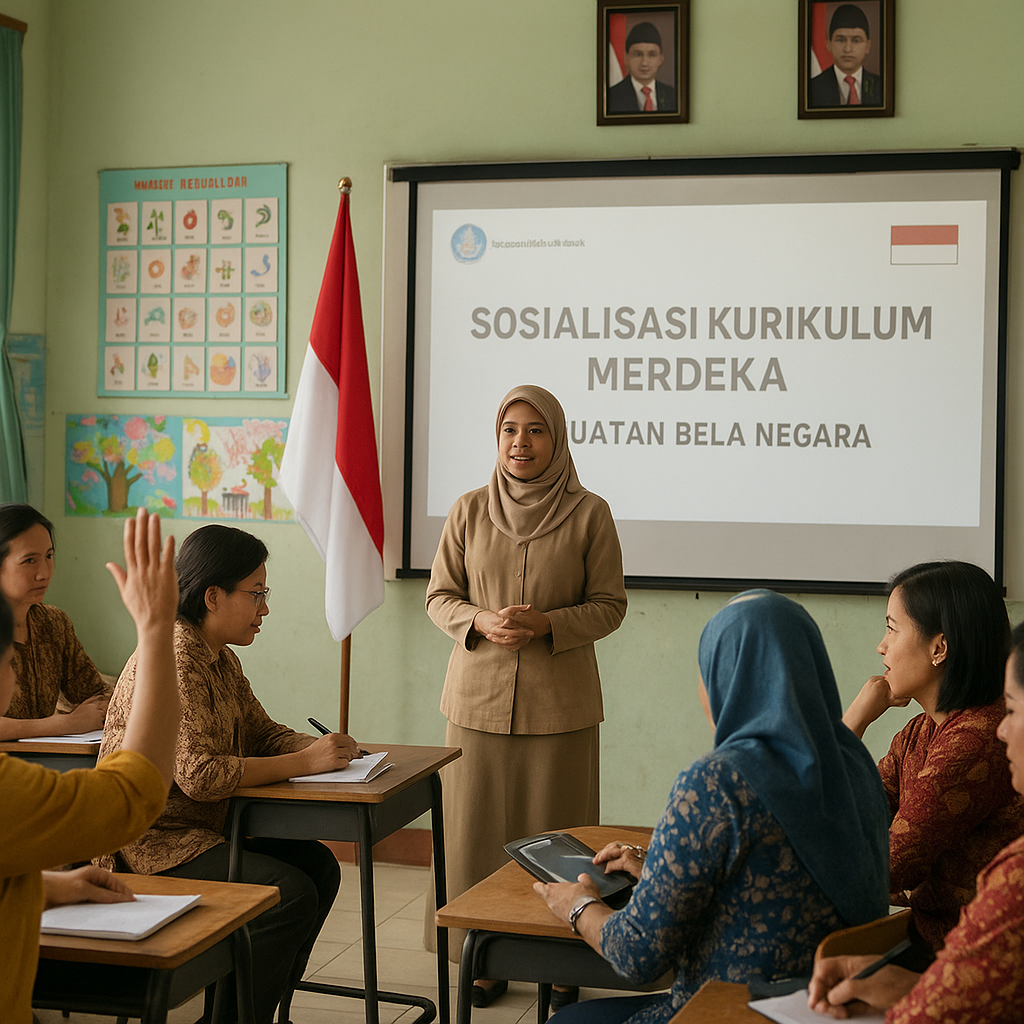 Sosialisasi Kurikulum Merdeka dengan Muatan Bela Negara di S...
