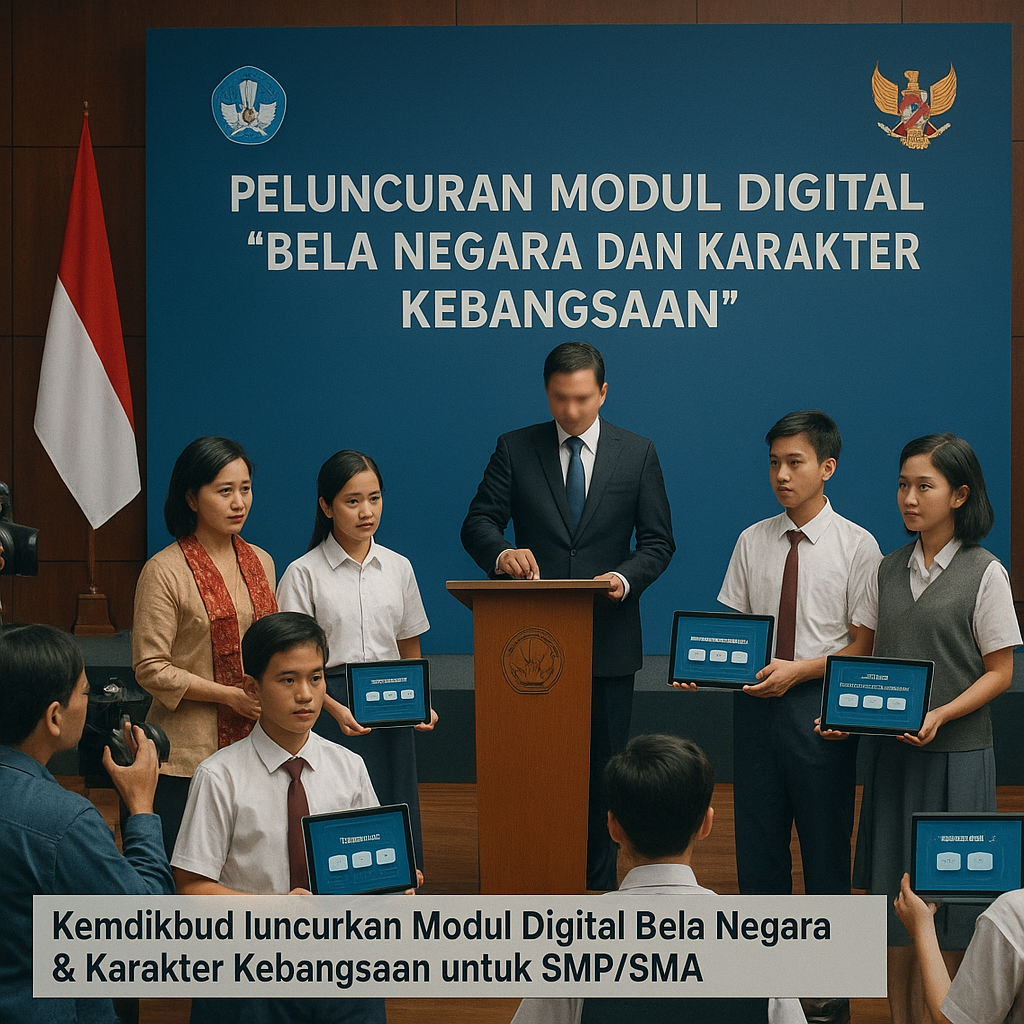 Kemdikbud Luncurkan Modul Digital 'Bela Negara dan Karakter...