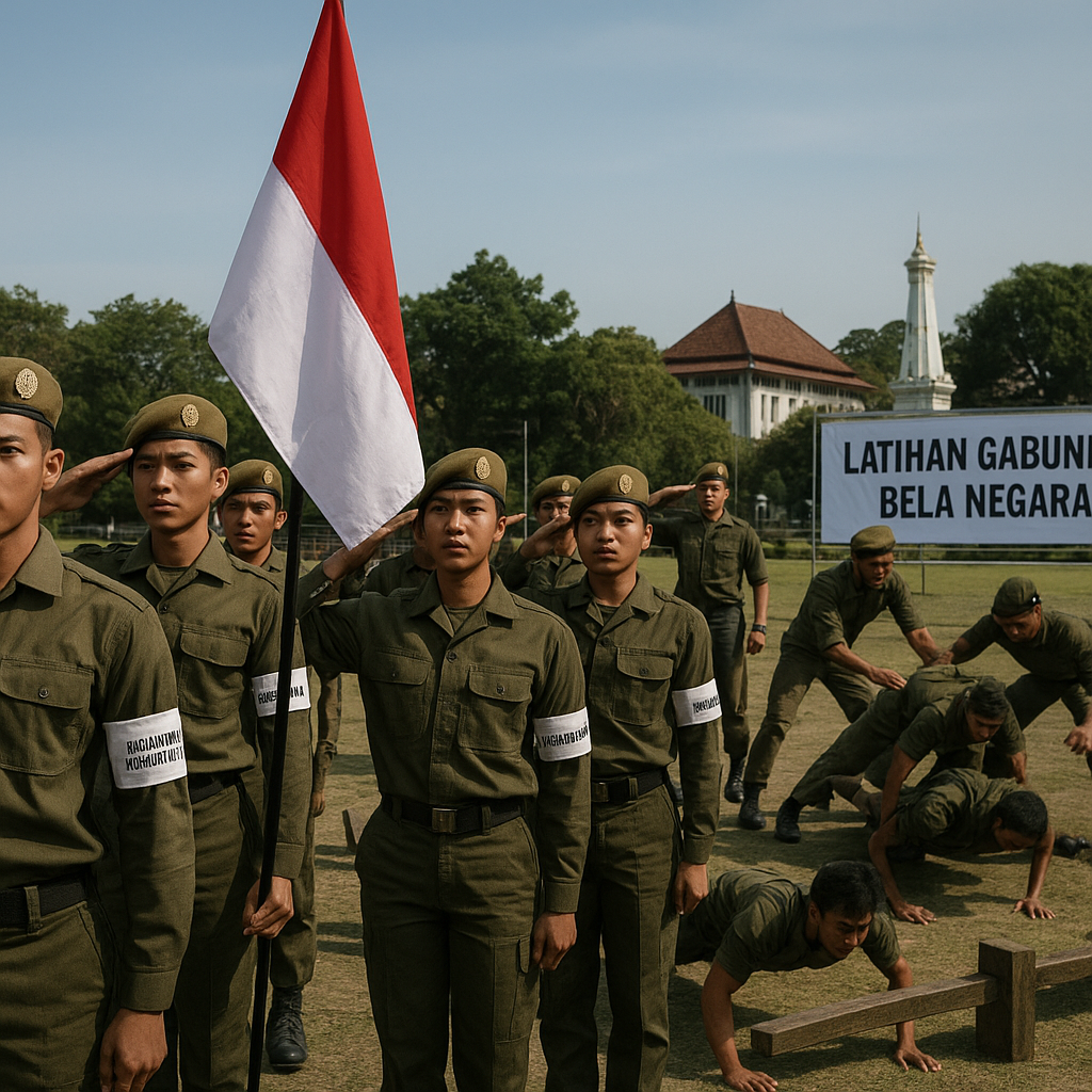 Resimen Mahasiswa Gelar Latihan Gabungan Bela Negara di Yogy...