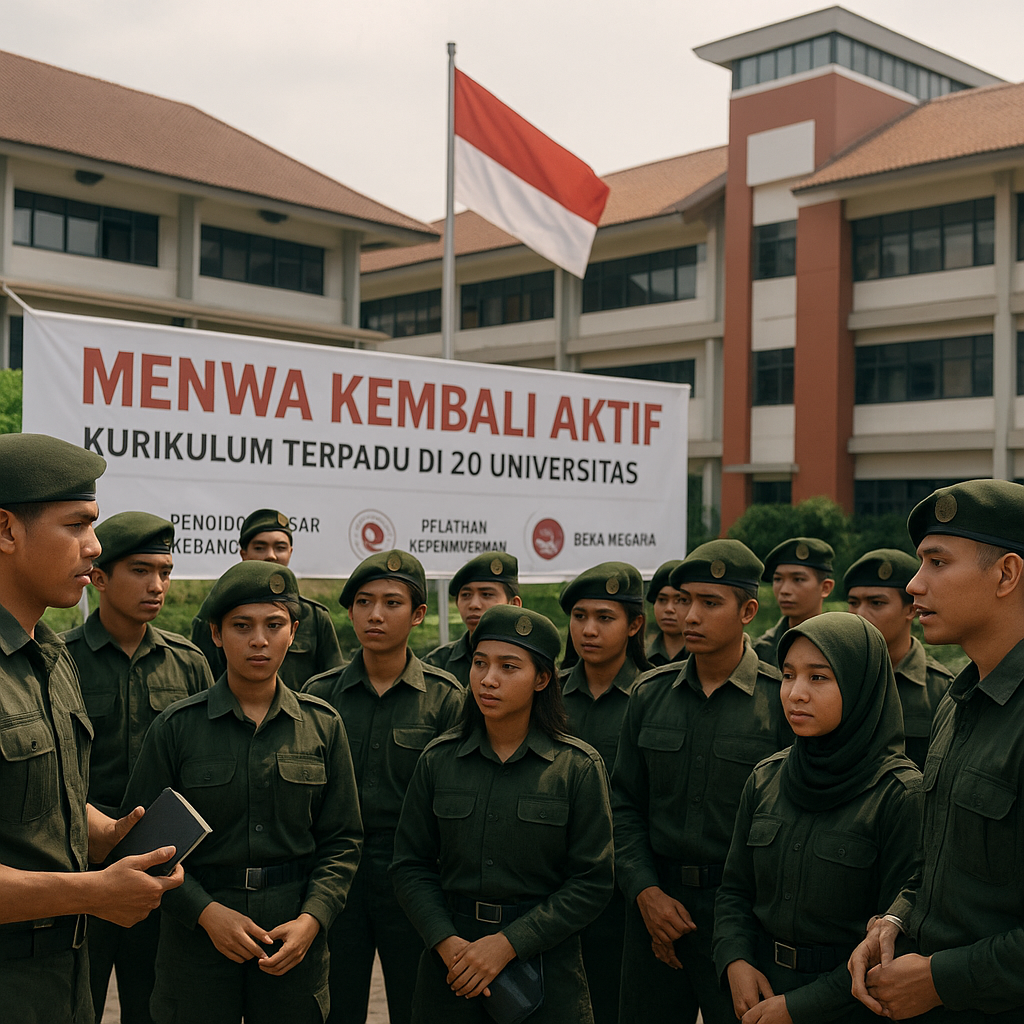 Resimen Mahasiswa (Menwa) Kembali Aktif dengan Kurikulum Ter...