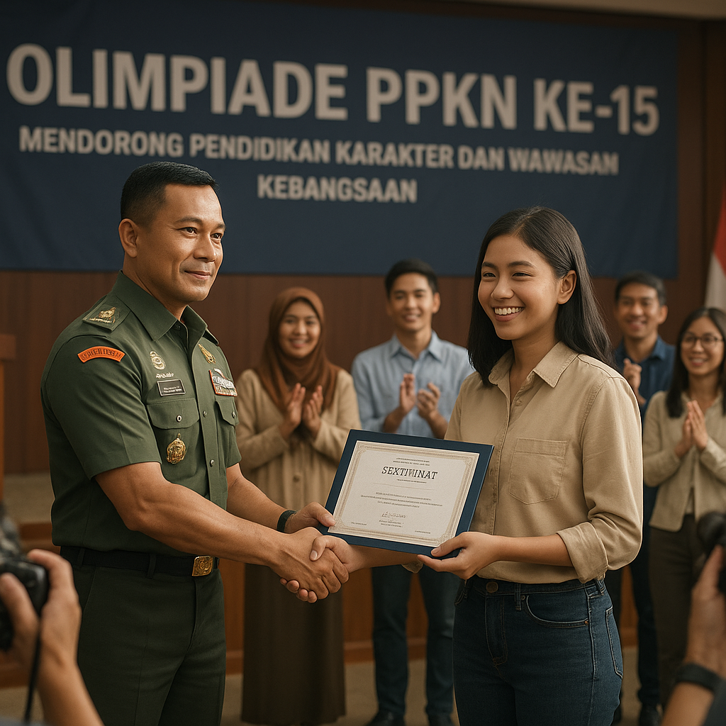 Kodam XIX Hadiri Olimpiade PPKN ke-15, Dorong Pendidikan Kar...