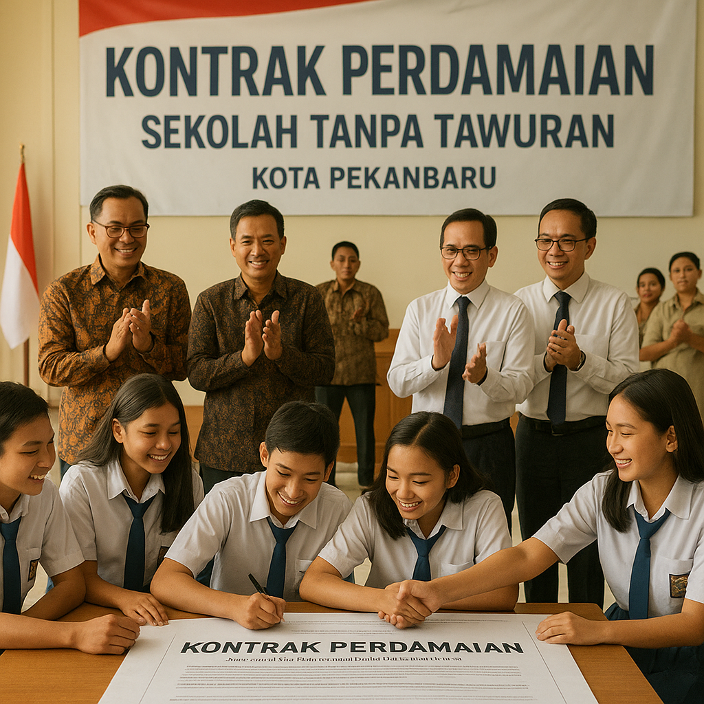 Generasi Muda Pekanbaru Teken Kontrak Perdamaian, Wujudkan S...