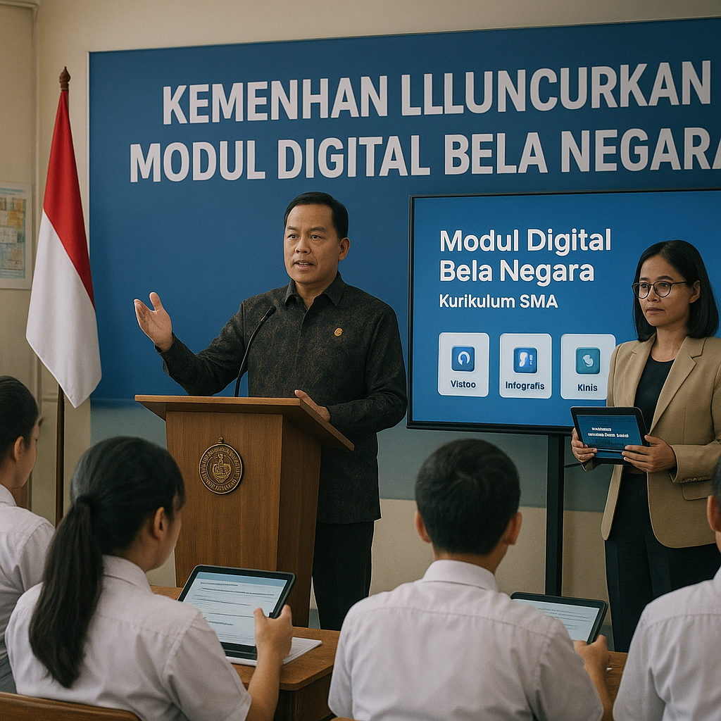 Kemenhan Luncurkan Modul Digital Bela Negara untuk Kurikulum...