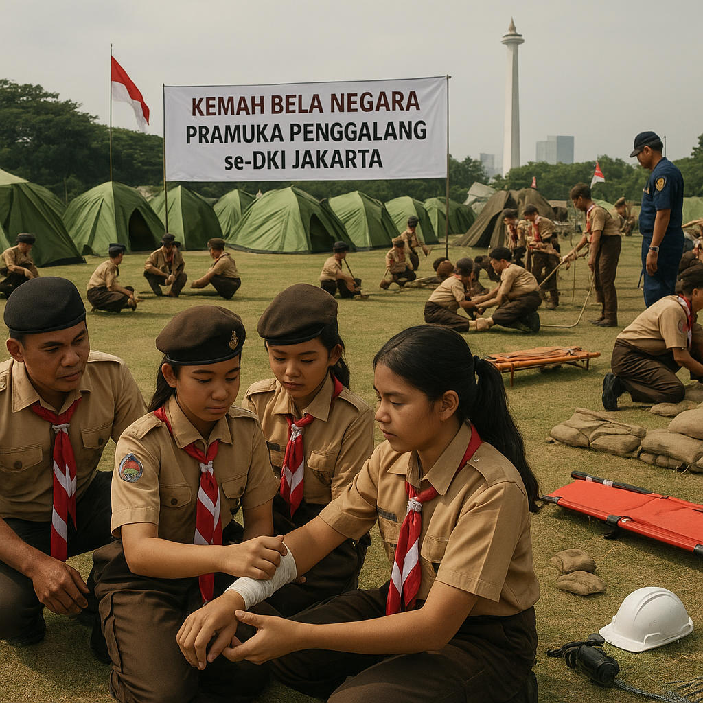 Pramuka Penggalang se-DKI Ikuti Kemah Bela Negara, Fokus pad...
