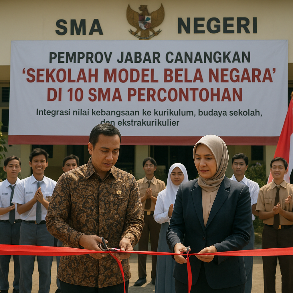 Pemprov Jabar Canangkan 'Sekolah Model Bela Negara' di 10 SM...