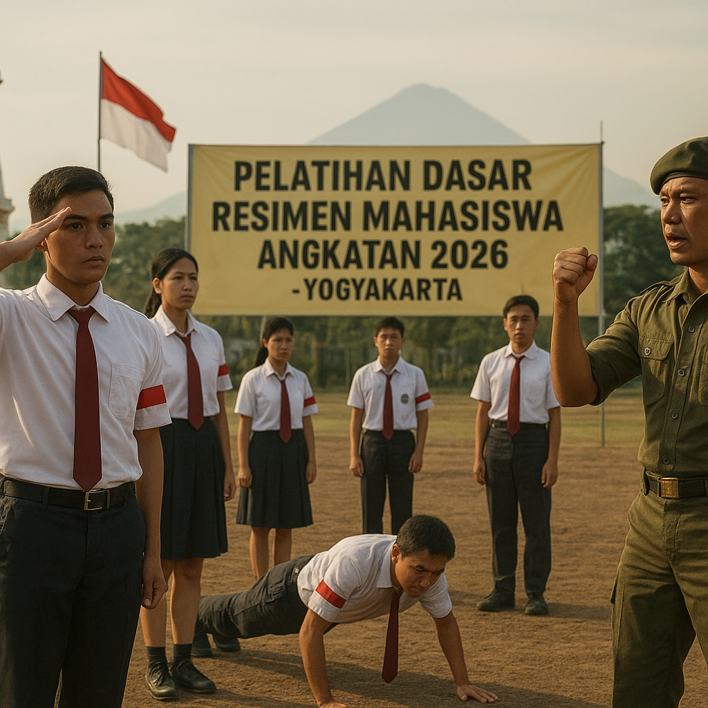 Siswa SMA Ikuti Pelatihan Dasar Resimen Mahasiswa (Menwa) An...