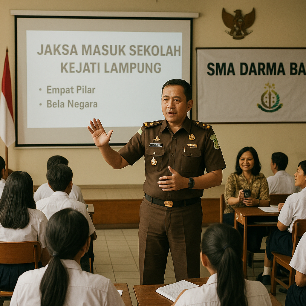 Kejati Lampung Tanamkan Kesadaran Hukum dan Nilai Kebangsaan...