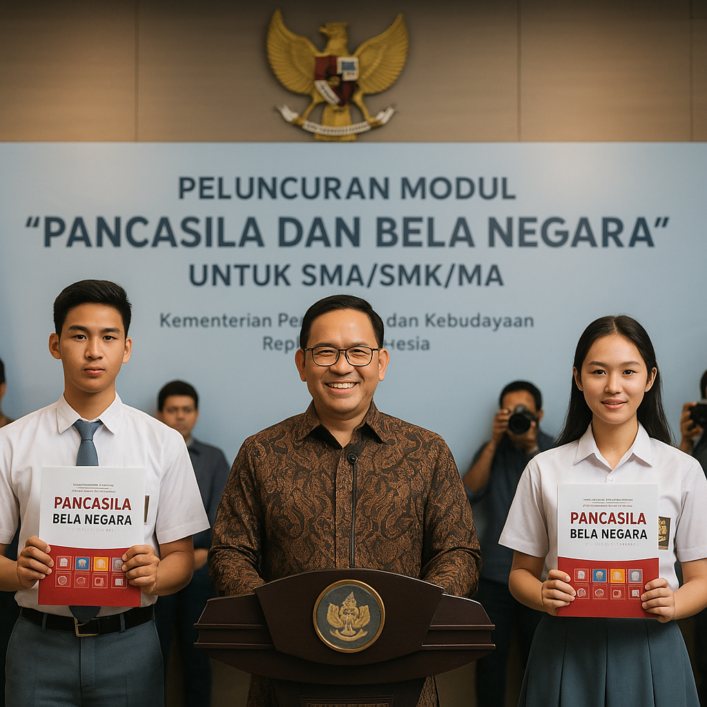 Kemendikbud Luncurkan Modul 'Pancasila dan Bela Negara' untu...