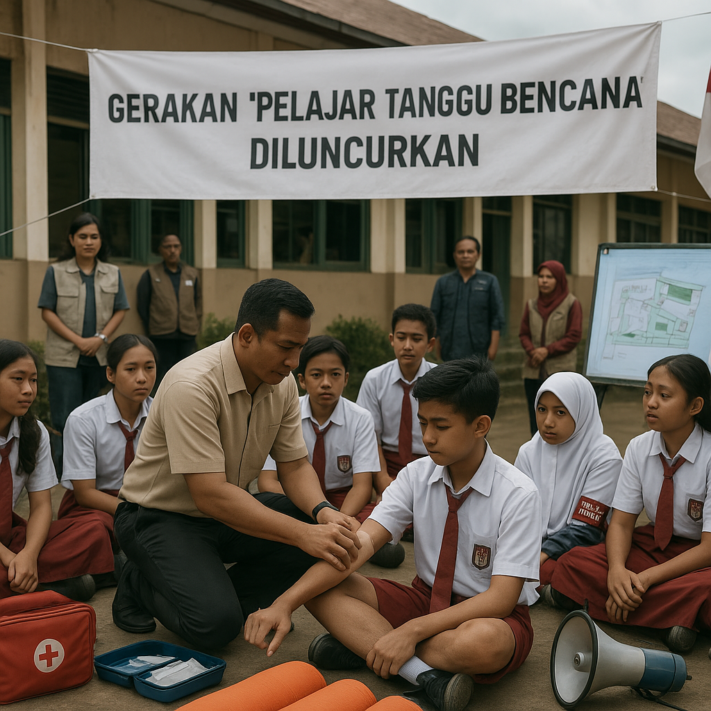 Gerakan 'Pelajar Tangguh Bencana' Diluncurkan, Integrasikan...