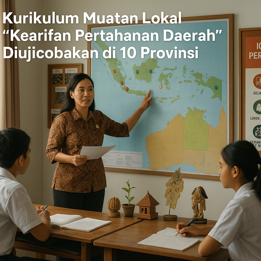 Kurikulum Muatan Lokal 'Kearifan Pertahanan Daerah' Diujicob...