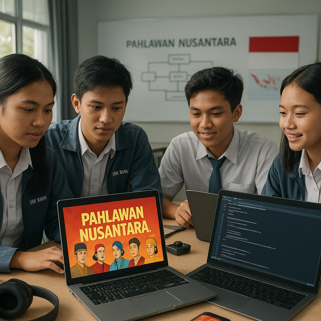 Siswa SMK di Bandung Ciptakan Aplikasi Game Edukasi 'Pahlawa...