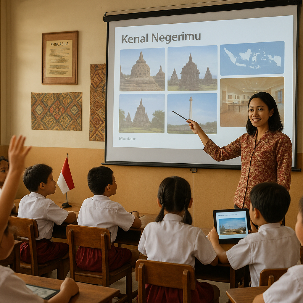 Kegiatan 'Kenal Negerimu': Siswa SD Diajak Jelajah Virtual M...