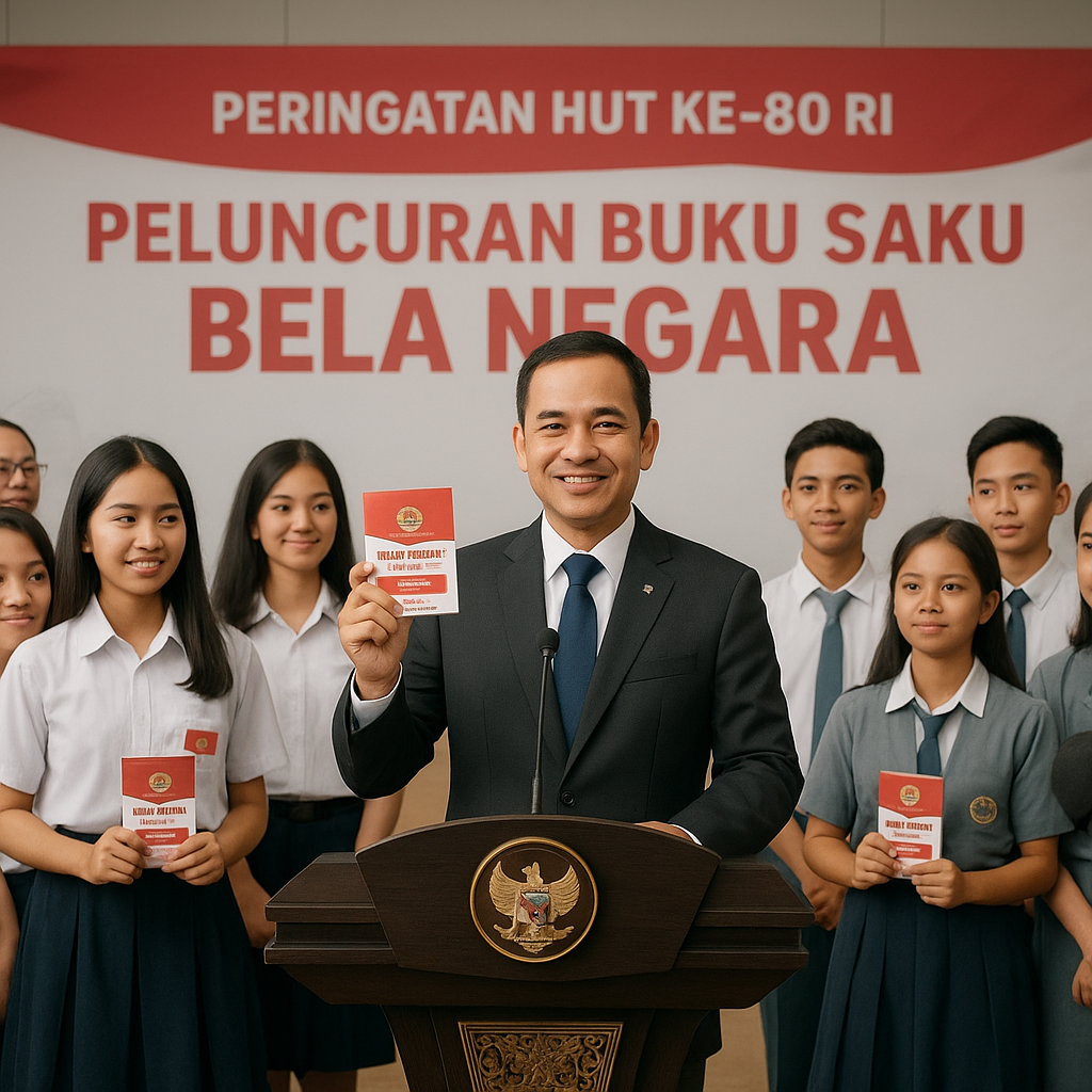 Peringatan HUT ke-80 RI, Kemenhan Luncurkan Buku Saku 'Bela...