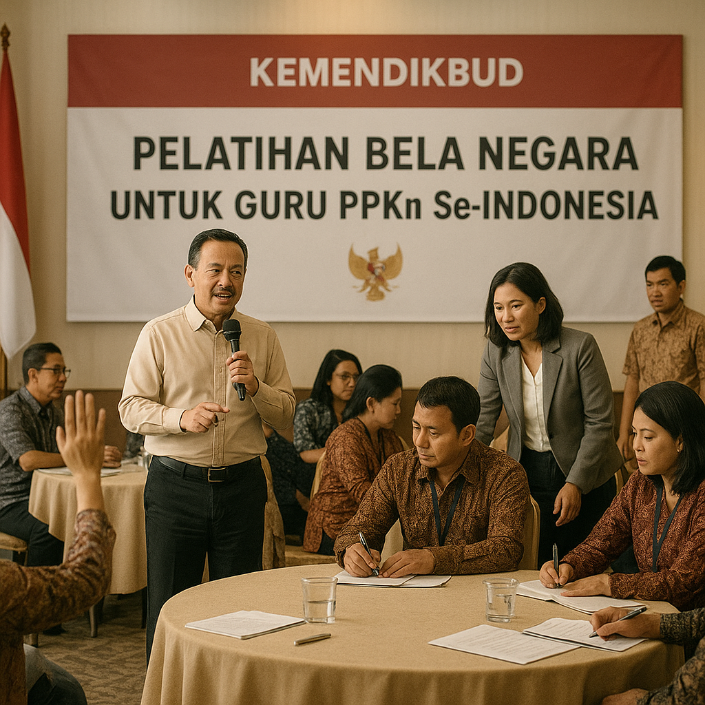 Kemendikbud Gelar Pelatihan Bela Negara untuk Guru PPKn Se-I...