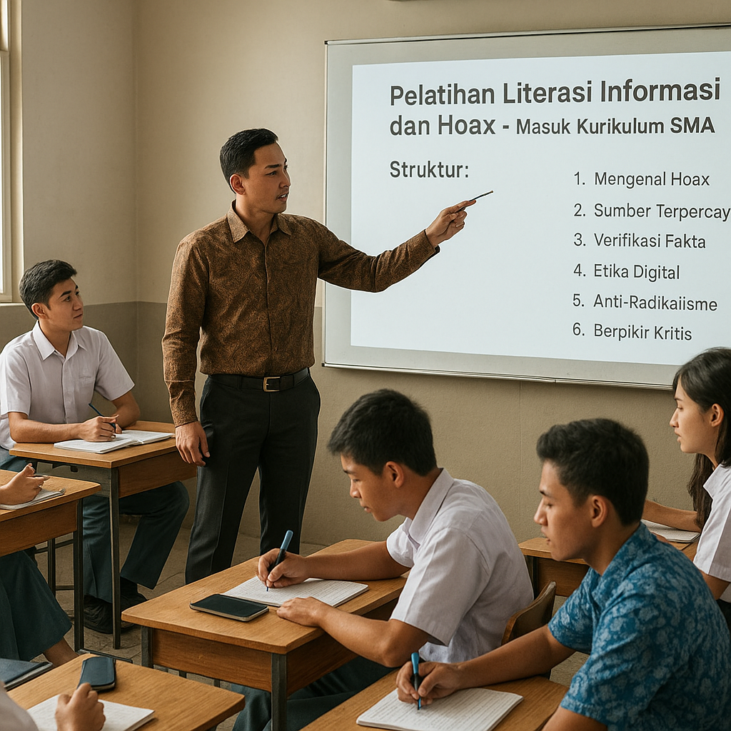 Pelatihan 'Literasi Informasi dan Hoax' Masuk Kurikulum Anti...