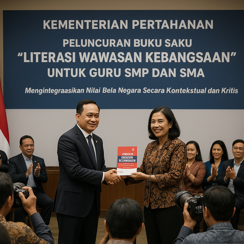 Kementerian Pertahanan Luncurkan Buku Saku 'Literasi Wawasan...