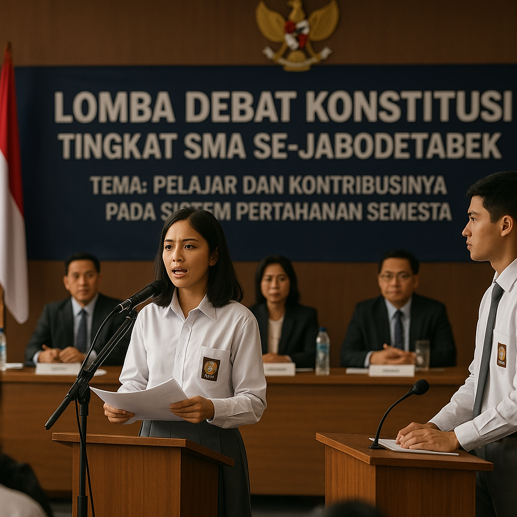 Lomba Debat Konstitusi Tingkat SMA Se-Jabodetabek Angkat Tem...