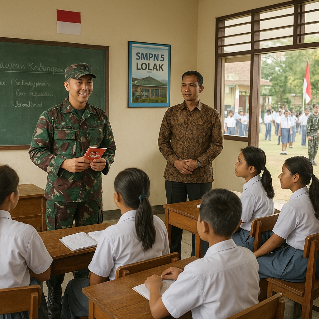 Ketika Seragam Loreng Masuk Kelas, Siswa Belajar Arti Mencin...