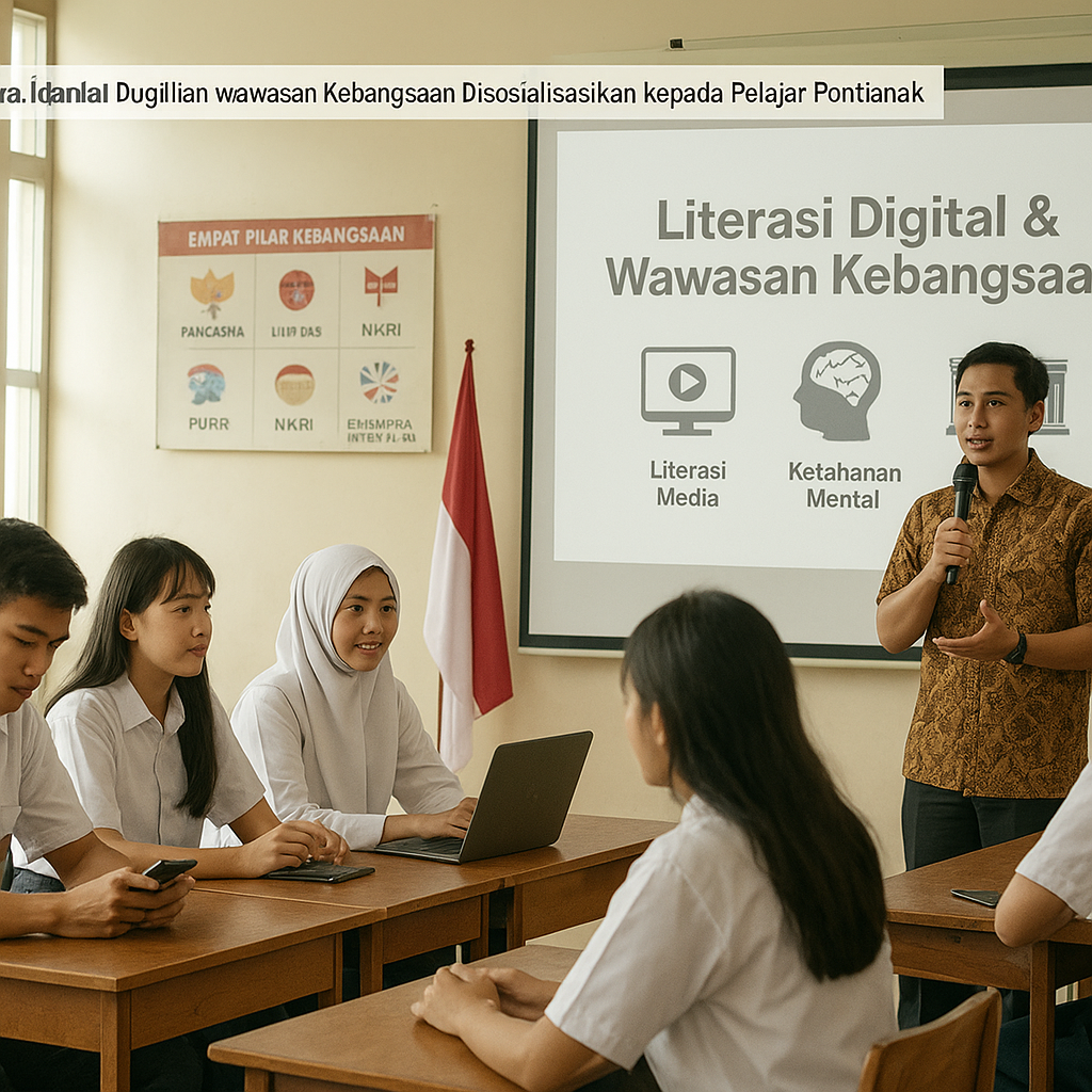 Literasi Digital dan Wawasan Kebangsaan Disosialisasikan kep...