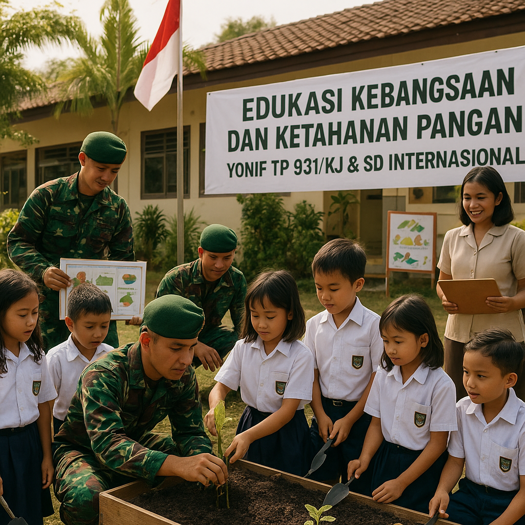 Yonif TP 931/KJ Gelar Edukasi Kebangsaan dan Ketahanan Panga...