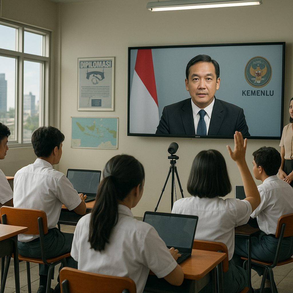 Siswa SMA di Surabaya Ikuti Program 'School of Defense Diplo...
