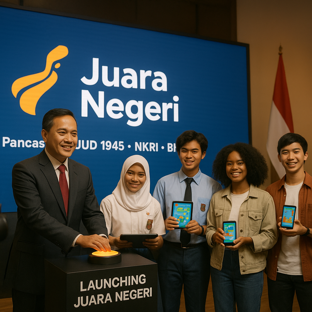 Launching Platform Digital 'Juara Negeri' untuk Edukasi Bela...