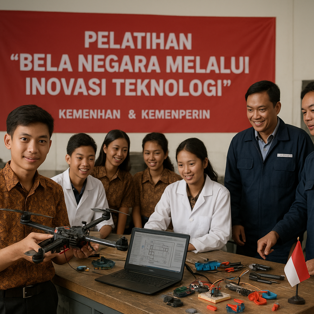 Pelajar SMK Jurusan Teknik Ikuti Pelatihan 'Bela Negara mela...