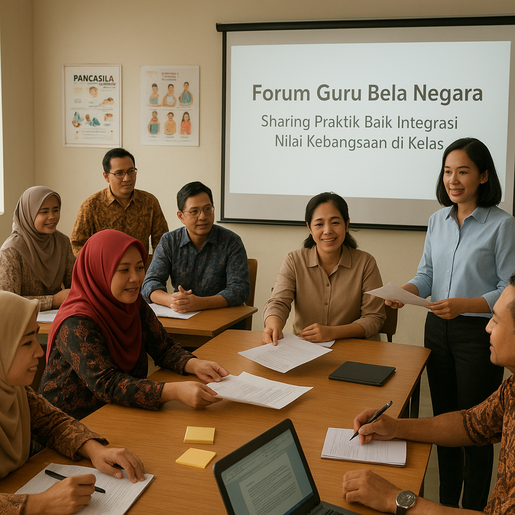 Forum Guru Bela Negara: Sharing Praktik Baik Integrasi Nilai...